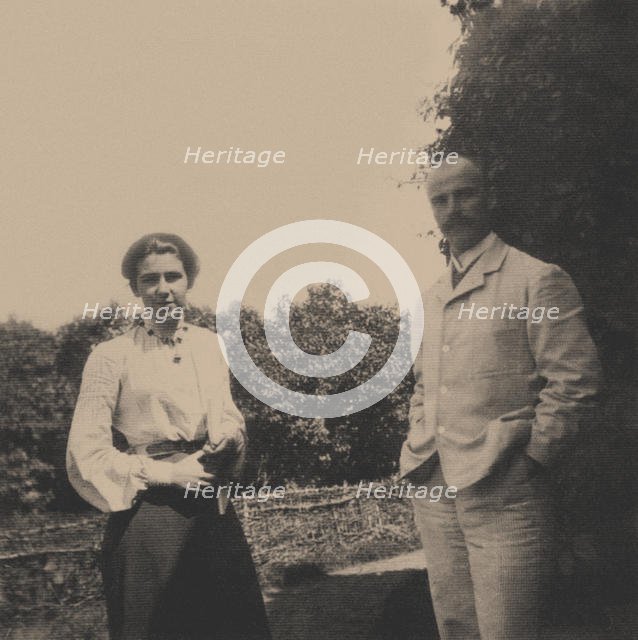 Yuri Alexandrovich Olsufyev (1878-1938) with his wife Sophia Vladimirovna, 1900s. Artist: Anonymous  