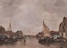 Canal at Amsterdam, 1891. Creator: Jacob Henricus Maris.