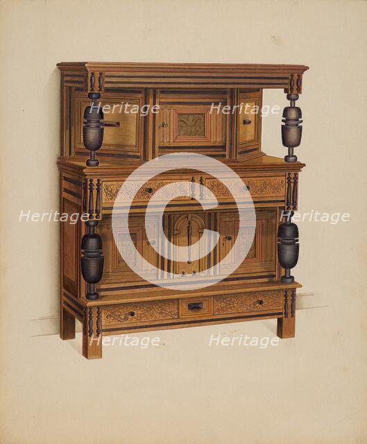 Press Cupboard, c. 1936. Creator: Anne Ger.