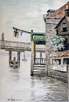 View of the Adam and Eve Inn, Chelsea, London, c1900.                                                Artist: Walter Greaves