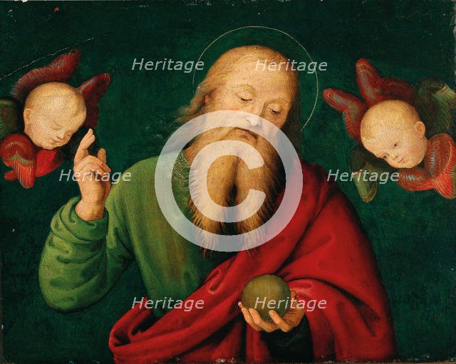 God the Father with angels, c. 1510. Creator: Giannicola di Paolo (c. 1478-1544).