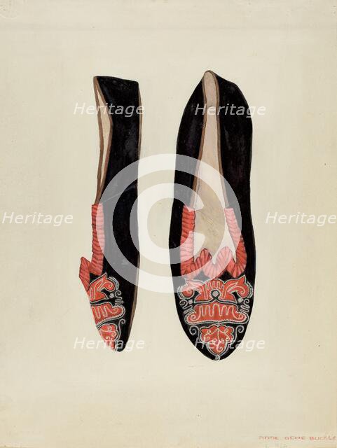 Dancing Slipper, 1935/1942. Creator: Ann Gene Buckley.