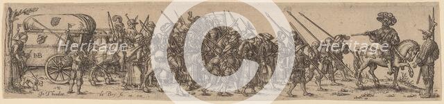 The Baggage Train with the Sergeant-Major. Creator: Johann Theodor de Bry.