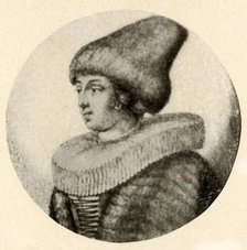 'A Swedish lady in pointed fur cap and ruff', 1640, (1937). Creator: Unknown.