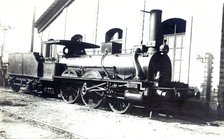 Steam engine number 1 built by Paren Schaken & Co. of Paris, systema of outer cylinders with two …