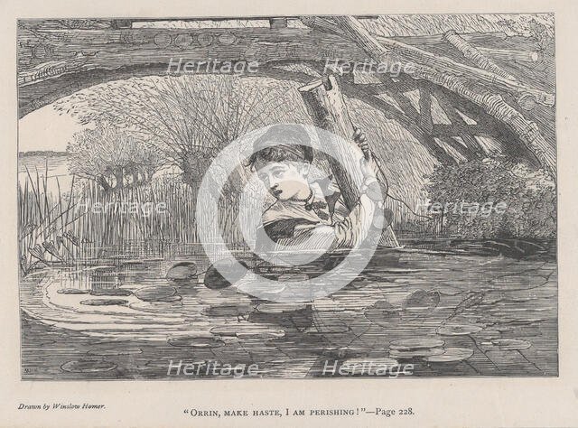 Orrin, Make Haste, I Am Perishing! (The Galaxy, An Illustrated Magazine of Entertai..., August 1868. Creator: Unknown.