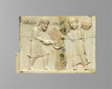 Panel from an Ivory Casket with the Story of Adam and Eve, Byzantine, 10th or 11th century. Creator: Unknown.