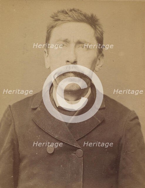 Tournadre. Jacques (ou Eugène). 32 ans, né à Marchal (Cantal). Journaliste. Anarchiste. 3/..., 1894. Creator: Alphonse Bertillon.