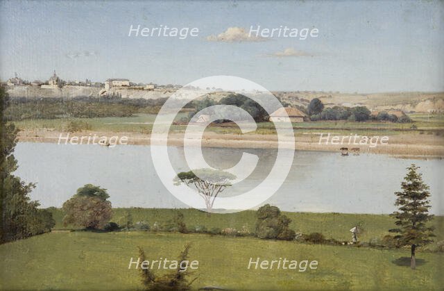 Solec on the Vistula, c1840. Creator: Edward Brzozowski.