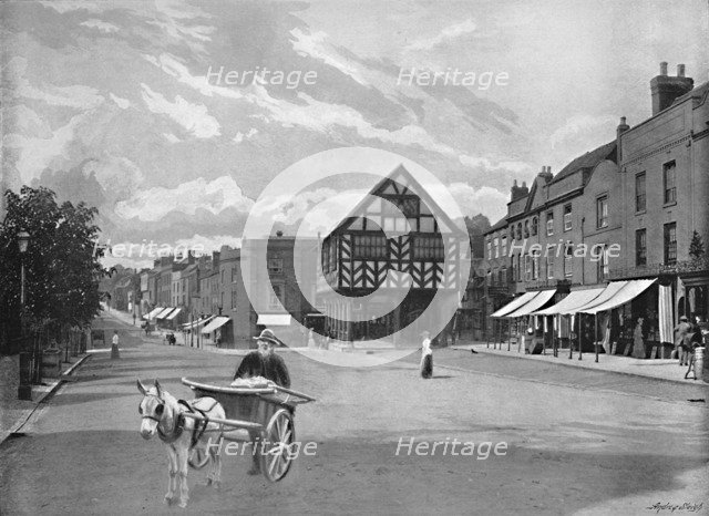 'Market Place, Ledbury', c1896. Artist: Valentine & Sons.