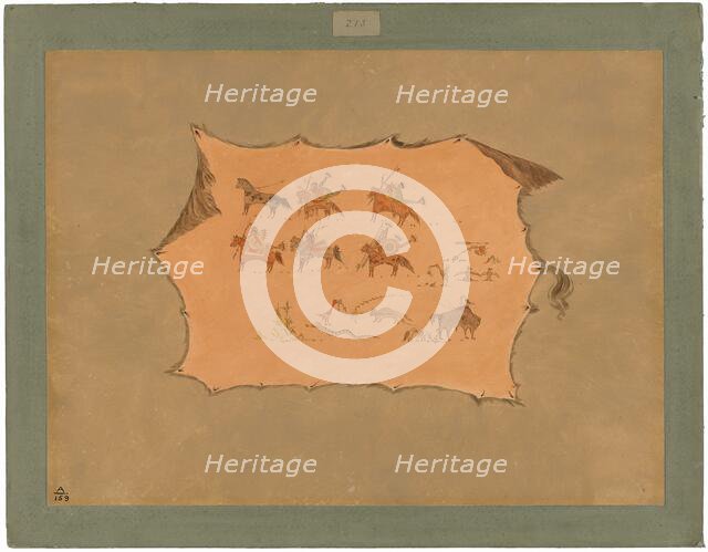 Facsimile of a Pawnee Doctor's Robe, 1861/1869. Creator: George Catlin.