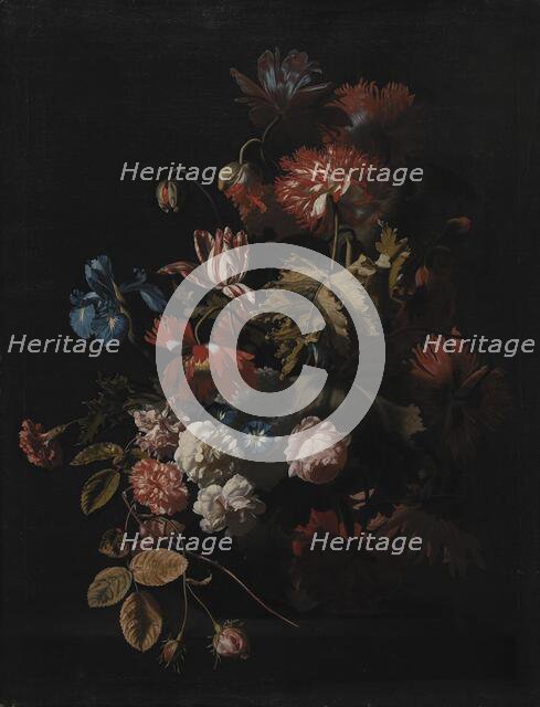 A Vase with Flowers, 1659-1721. Creator: Simon Pietersz Verelst.