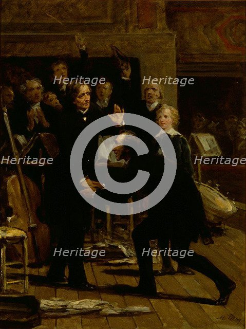 Homage of Paganini to Berlioz at the concert of December 16, 1838.