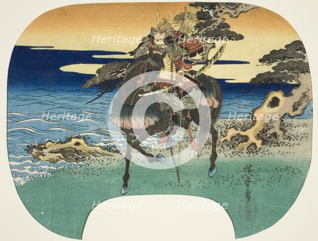 Warrior on horseback, n.d. Creator: Ando Hiroshige.