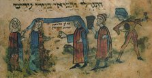 Marriage. Haggadah, Mid of the 15th cen.. Artist: Anonymous  