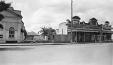 ANZ Bank (Old and New), Formerly - Bank of Australasia, Childers, Queensland, 1954. Creator: Jack Bain.