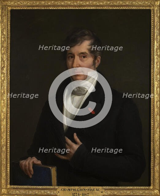 Portrait of Jacques-Joseph Champollion-Figeac (1778-1867), ca 1825. Creator: Rumilly, Victorine Angélique Amélie (1789-1849).