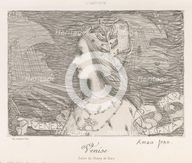 Venice , 1892. Creator: Edmond François Aman-Jean (French, 1858-1936); Lemercier.