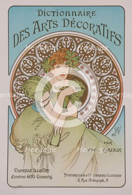 Dictionnaire des Arts Décoratifs, 1902. Creator: Mucha, Alfons Marie (1860-1939).