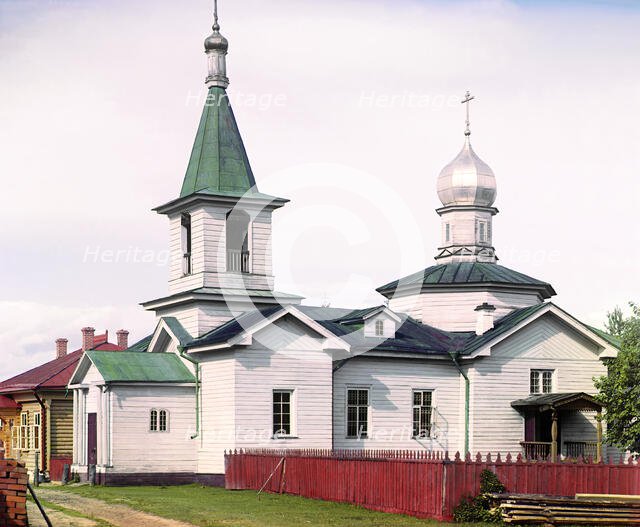 Church of John the Precursor, [Leushina, Russian Empire], 1909. Creator: Sergey Mikhaylovich Prokudin-Gorsky.
