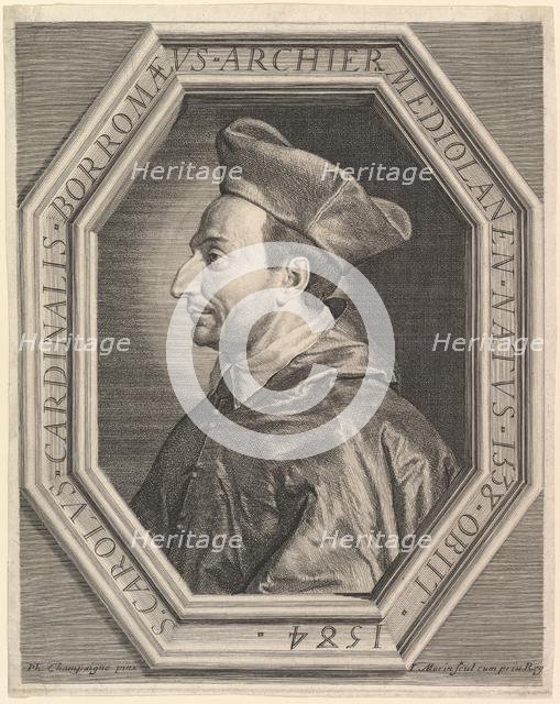 Saint Charles Borromee, cardinal et archeveque de Milan. Creator: Jean Morin.