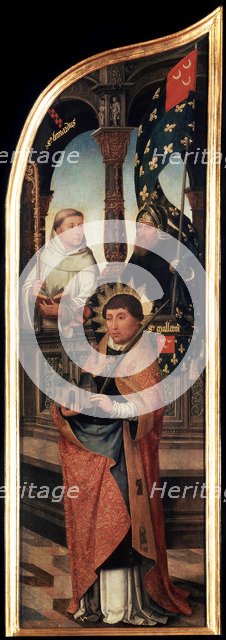 'The Annunciation', (Triptych, side panel), 1517.  Artist: Jean Bellegambe