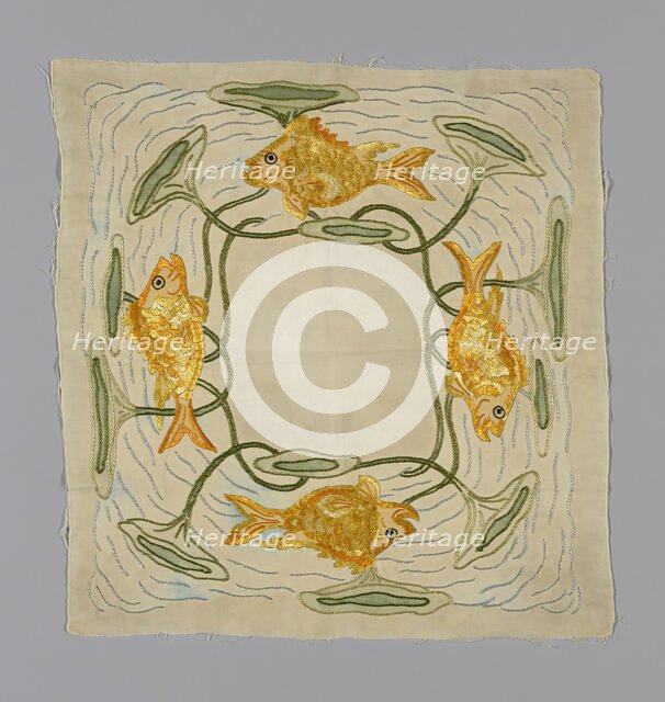 Pillow Cover, England, c. 1890. Creator: Unknown.