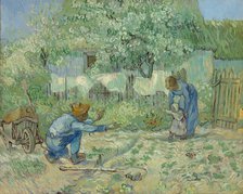 First Steps, after Millet, 1890. Creator: Vincent van Gogh.