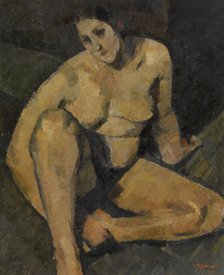 Seated Nude, 1921. Creator: Henri Ramah.
