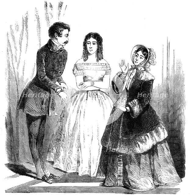 Paris Fashions for March, 1850. Creator: Unknown.