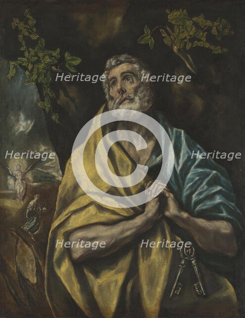 Tears of St. Peter, 1590s. Creator: El Greco.