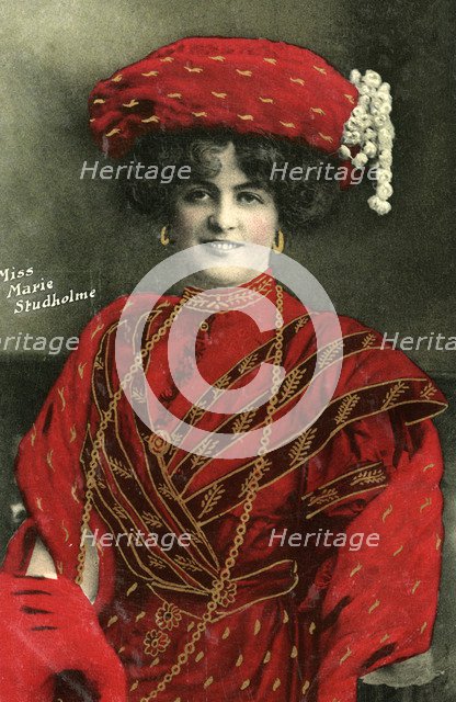 Marie Studholme (1875-1930), English actress, 1907. Artist: Unknown