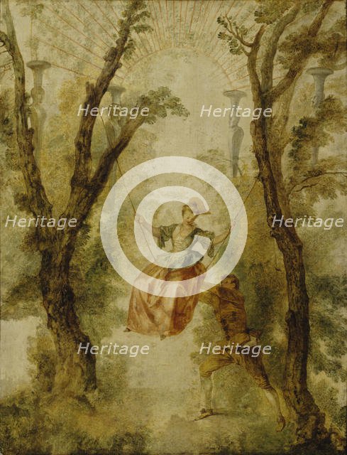 The Swing, ca 1712. Creator: Watteau, Jean Antoine (1684-1721).