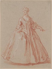 Standing Woman, c. 1730. Creator: Jean-Baptiste Oudry.
