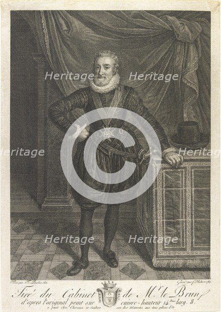 Portrait of Henri IV, c1760s. Artist: Antoine de Marcenay Ghuy.