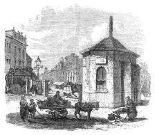Turnpike-gates in and near London just demolished: Islington Gate, 1864.  Creator: Unknown.