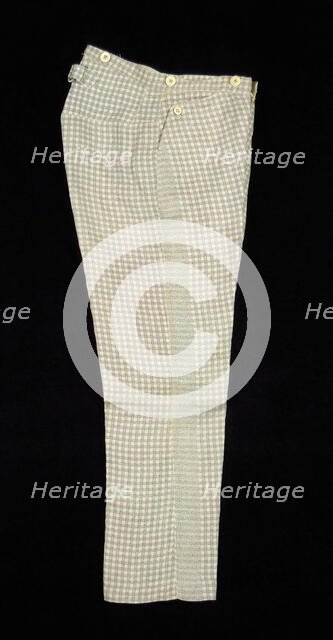 Trousers, American, ca. 1863. Creator: Unknown.