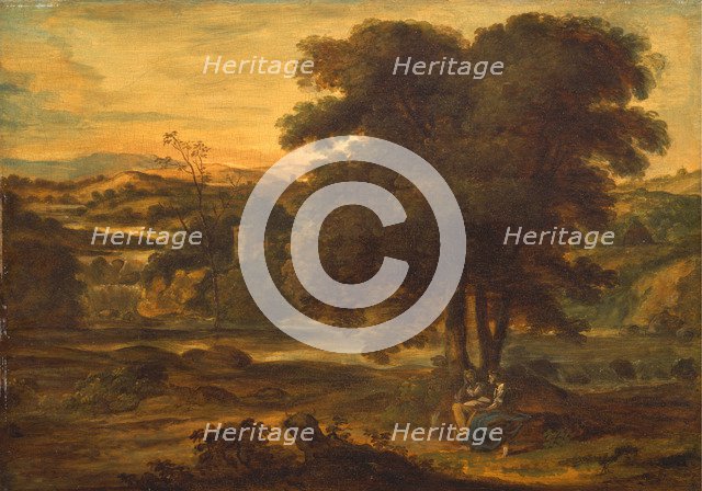 Classical Landscape, 1767-1771. Artist: Runciman, Alexander (1736-1785)