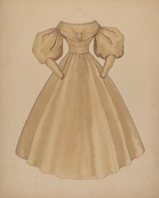 Dress, c. 1937. Creator: Doris Beer.