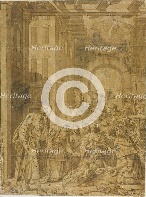 Adoration of the Shepherds, n.d. Creators: Hans von Aachen, Giuseppe Heintz.