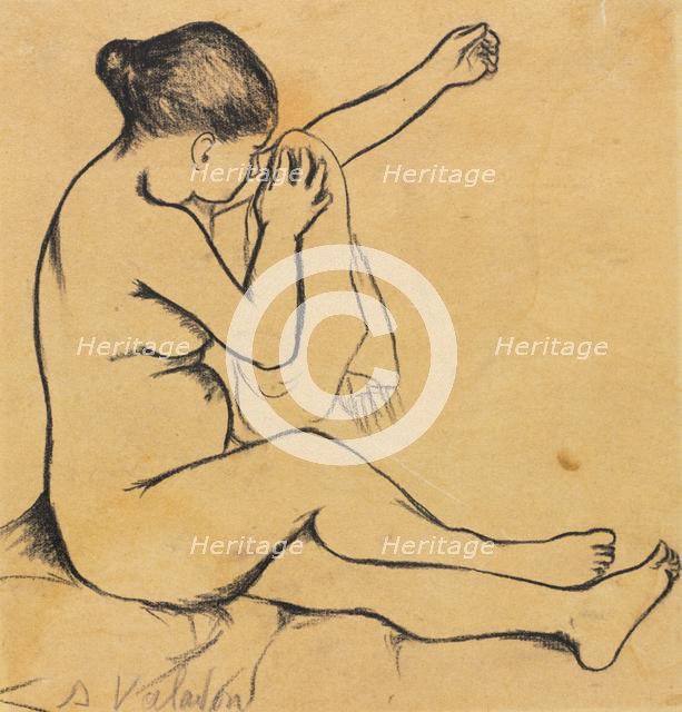 Seated Female Nude, first third 1900s. Creator: Suzanne Valadon (French, 1865-1938).
