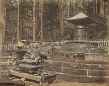 Tomb of Tokugawa Ieyasu, Nikko, about 1875-1890s. Creators: Adolfo Farsari, Tamamura Kozaburo.