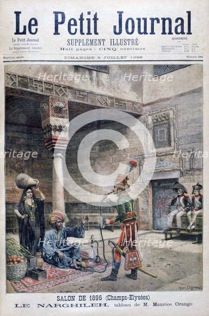 'The Narguileh', Egypt, 1896. Artist: Maurice Orange