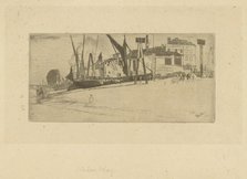 Chelsea Wharf, 1863. Creator: James Abbott McNeill Whistler.