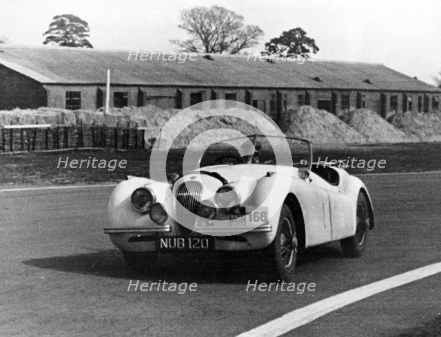 Jaguar XK120, Ian Appleyard. 1953 R.A.C. Rally. Creator: Unknown.