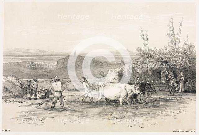 Views in Rome and Its Environs: Roiate, 1841. Creator: Edward Lear (British, 1812-1888); T. M'Lean,.