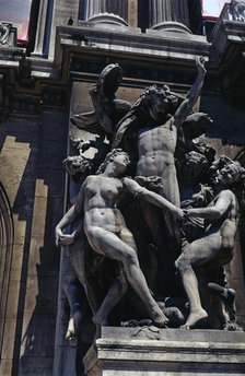  'The Dance', sculpture group copied from the façade of the Opera Theatre by Paul Belmondo, work …