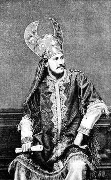 The Passion Play at Ober-Ammergau in Bavaria: Nathaniel (Sebastian Lang), 1890. Creator: Unknown.