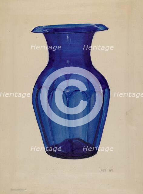 Vase, c. 1937. Creator: Janet Riza.