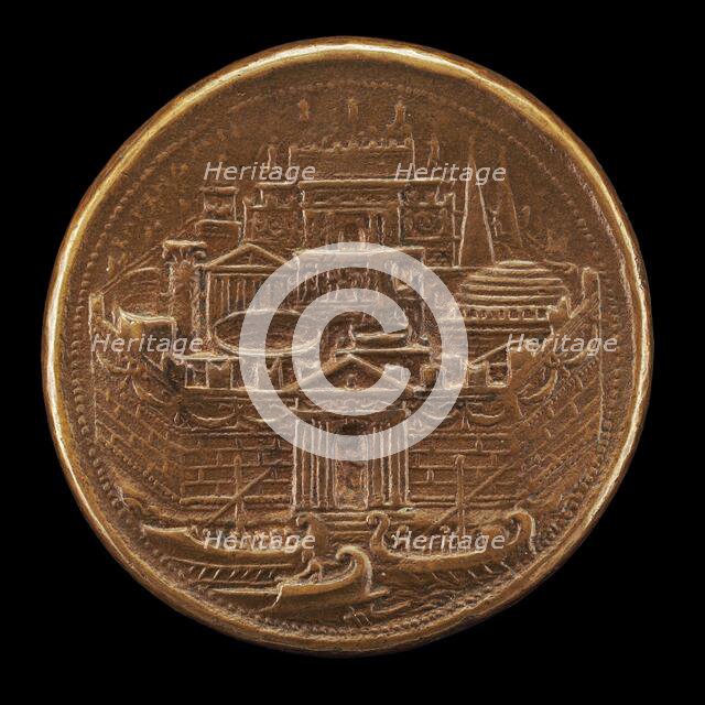 Carthage with Galleys in Harbor [reverse]. Creator: Alessandro Cesati.